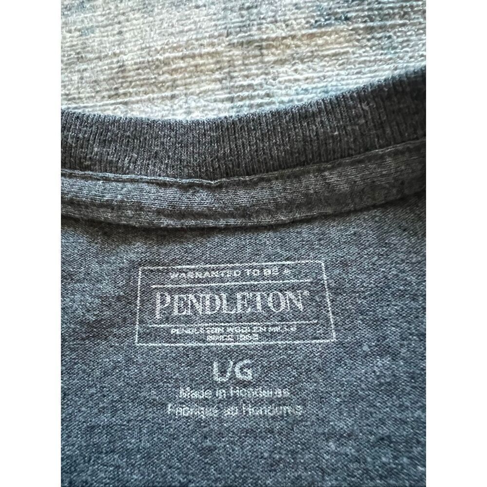 Pendleton Heathered Blue Gray Aztec Geometric Pri… - image 4